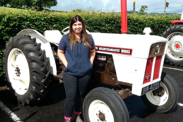 Naomi Cubitt, Glarryford at the annual pre 1976 tractor run organised by the Traction Engine Club of Ulster. Picture: Alan Hall