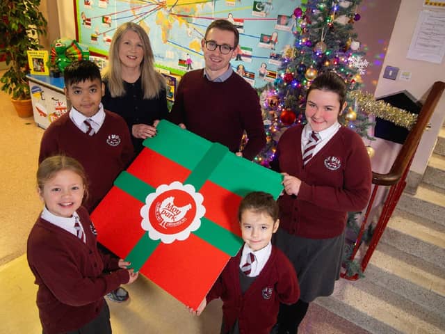 Moy Park has surprised Clandeboye Primary School in Bangor with a £500 donation. Picture: Submitted
