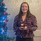 Hayley-Rae Russell at Donaghadee YFC's Christmas dinner and awards night. Picture:  Donaghadee YFC