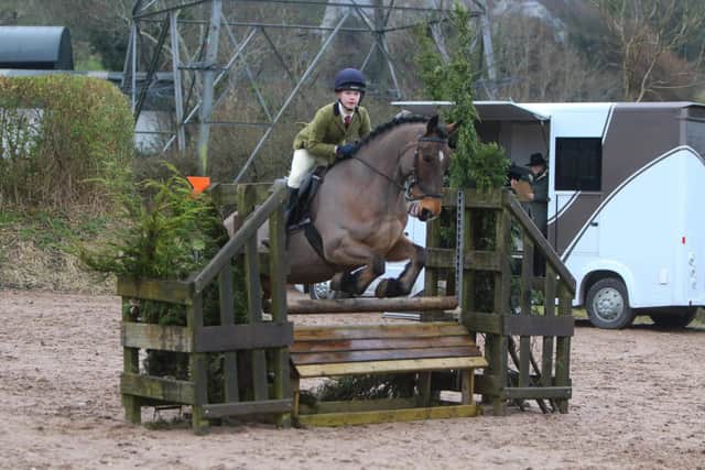 Annie Morrow and Zebedee at Knockagh Biew Working Hunter. (Pic: Ellie Johnston Photography)