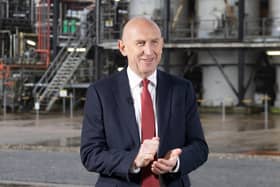 Chancellor of the Exchequer, John Healey during a visit to Shell UK’s St Fergus Gas Terminal in Peterhead, Aberdeenshire. Picture: PA/Paul Reid