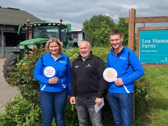 Mark Farrall welcomed CAFRE students Callum McConnell (Ballyclare) & Tyana Wilson (Ballymoney) to Grosvenor Farms.
