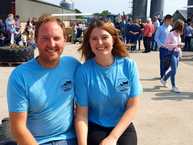 William and Claire Clark from Craighall farm, Antrim. Pic: PulsePR