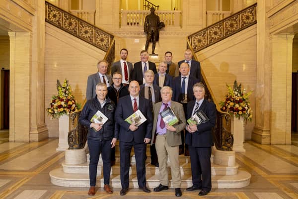 The NI sheep industry taskforce launching its sheep sector report at Parliament Buildings. NI sheep industry taskforce is comprised of - Ulster Farmers’ Union (UFU), Northern Ireland Meat Exporters Association (NIMEA), Northern Ireland Agricultural Producers Association (NIAPA), the Livestock and Meat Commission (LMC), National Sheep Association (NSA) and Ulster Wool.
