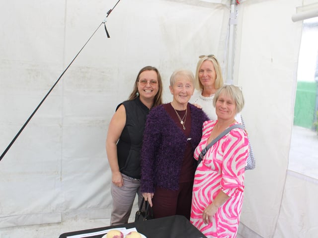 These ladies are enjoying the show at Bannside