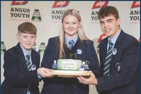 Left to right – Quinn McCracken, Caitlyn Patterson and James Menet