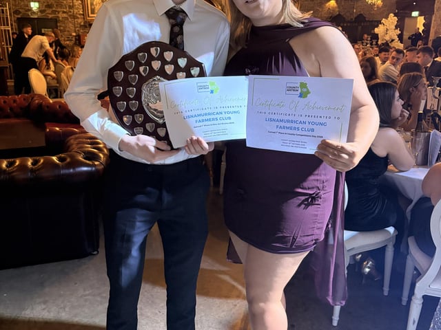 Leo Kidd and Rachel Crawford from Lisnamurrican YFC received first place in county competitions day and first place in One Act Drama.