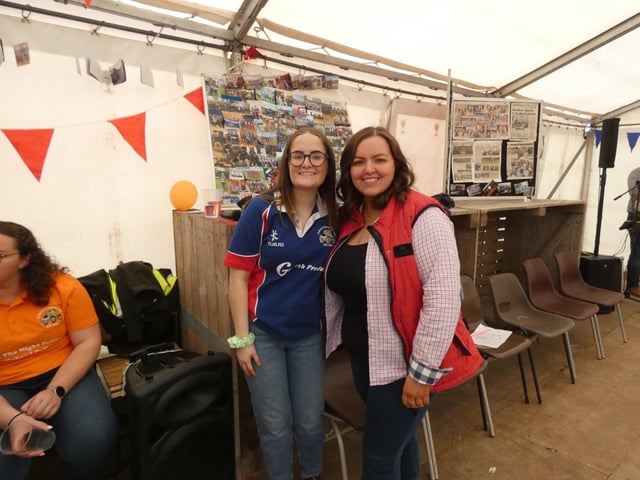 Sophie Hawthorne pictured with jiving competition judge Emma Ferris