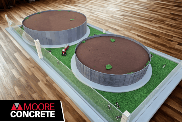 Moore Concrete's new ‘Mammoth’ two-million gallon above ground slurry store specification will be rolled out in 2026