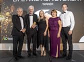 Agricultural contractor John Dan O'Hare received the Lifetime Achievement award at the Farming Life Awards 2022 held on Wednesday 5 October.