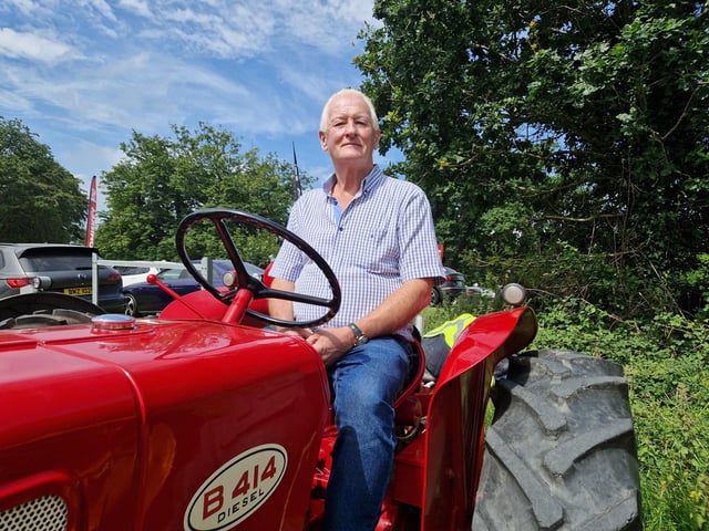 John Murnion from Kilkeel who was one of the exhibitors at this year's Kilbroney Vintage Show which was held at Kilbroney Forest Park, Rostrevor. Picture: Darryl Armitage