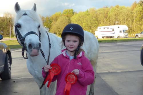 Lillian Stockdale with Candy who had clear rounds in the 40cm and 50cm classes. (Pic: Ecclesville/Jennifer Leonard)