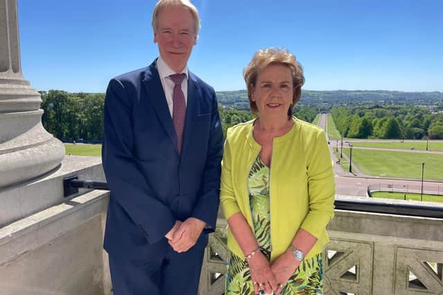 Professor Tom Trinick OBE and Joan McParland MBE (Hope 4 ME & Fibro founder)