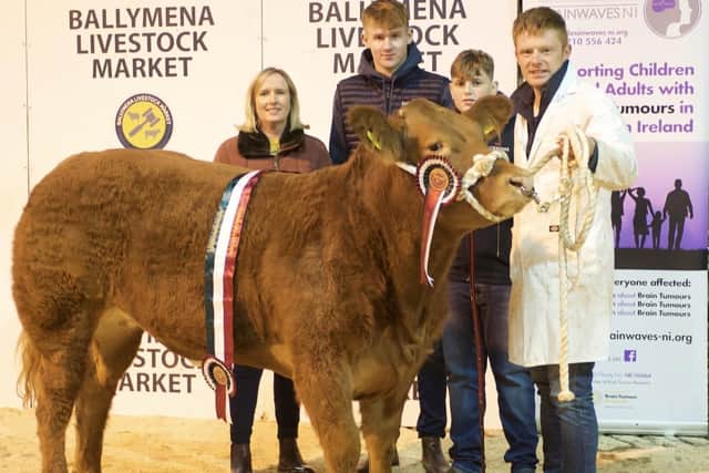 Butchers best champion which was purchased by Jacksons Butchers. Ballynure. Picture: Submitted