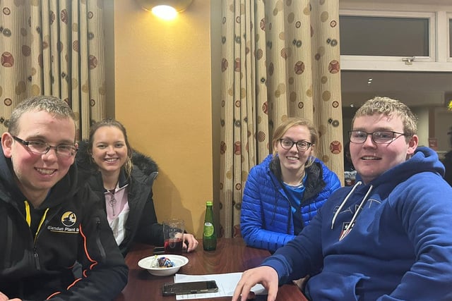 Castlecaulfield YFC who attended the Tyrone quiz night