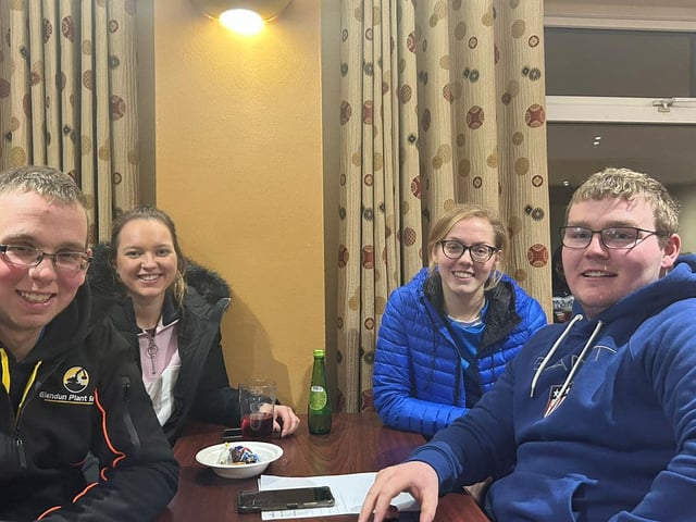 Castlecaulfield YFC who attended the Tyrone quiz night