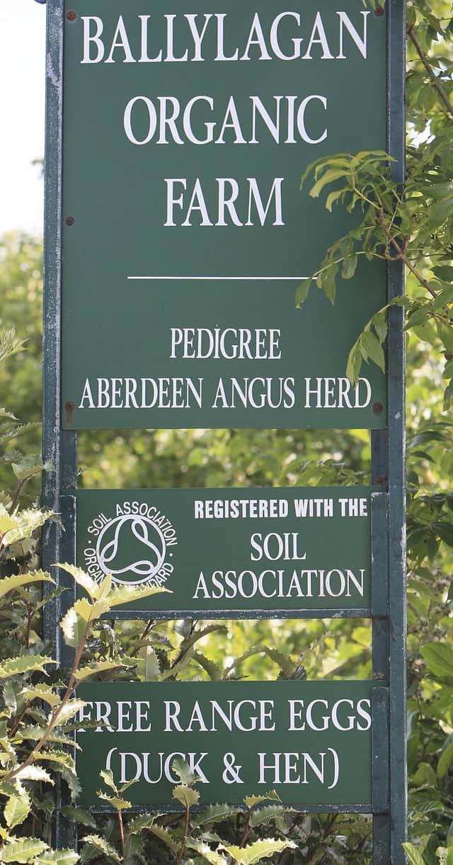 A farm sign