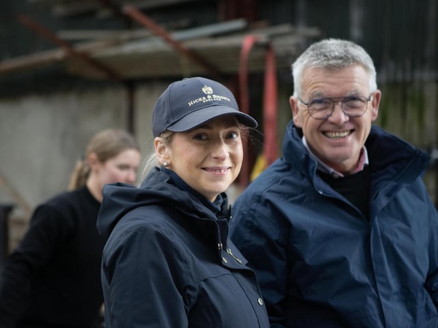 Faith Stewart and Charlie Kilpatrick looked after visitor registration at the UGS farm walk