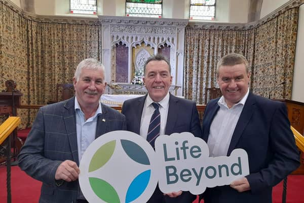 Left to righ: Victor Chestnutt (Founder of Life Beyond), George Mullan (Chairperson of Life Beyond Steering Committee) and Kevin Doherty (CEO Rural Support).