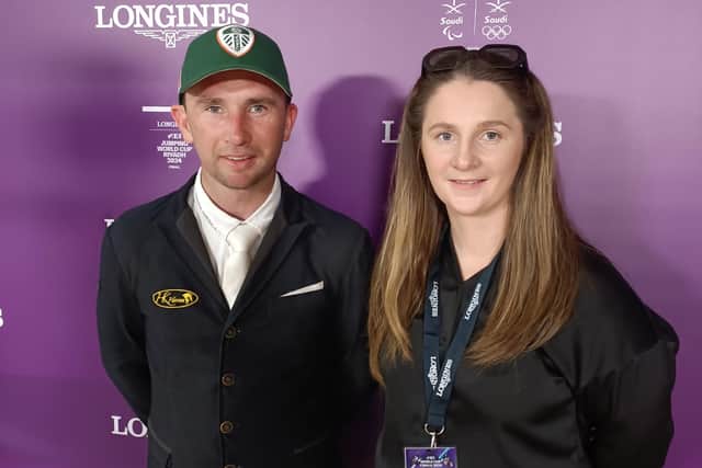 Richard Howley finished 15th on the opening round of the FEI world cup finals in Rhiyadh. He travelled with his sister Shannon having won qualifiers in Oslo and Helsinki. (Pic: Ruth Loney)