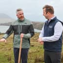 Minister of State for Heritage, Nature and Biodiversity Christopher O’Sullivan with Eugene Finnerty and Fiona Monaghan, Head of Product Development – Activities, Fáilte Ireland
