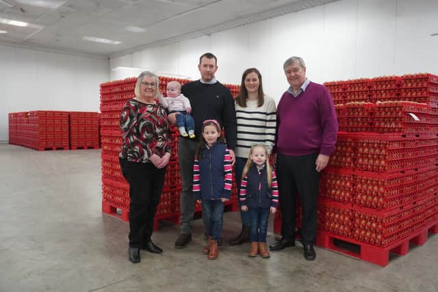 From left to right: Ethel Chapman, Emma Chapman, aged seven months, Iain Chapman, Megan Chapman, aged 6 years, Debbie Chapman, Molly Chapman, aged 3 years, and Robert Chapman. Picture: Submitted