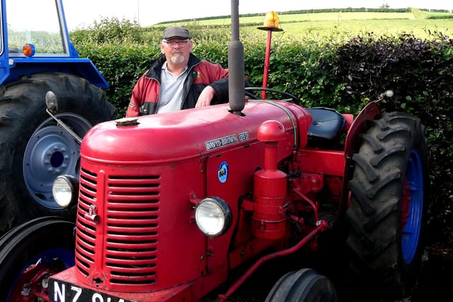 Sammy Millar, Broughshane, with his 1950 David Brown at the annual pre 1976 tractor run organised by the Traction Engine Club of Ulster. Picture: Alan Hall