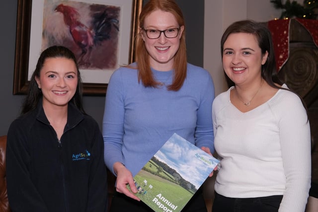 Sarah Brown, Project Officer, Agrisearch; Jillian Hoy, Research Manager, AgriSearch and Courtney Colgan, Farm Liaison Officer, AgriSearch. Photograph: Columba O’Hare/ Newry.ie