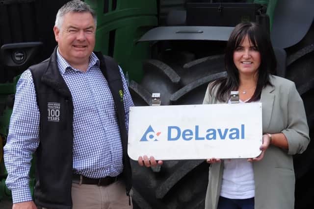 DeLaval has appointed Stephen Moore Farm Machinery Ltd as the sole dealer for the East of Northern Ireland. Pictured, Stephen Moore and Alison Moore. Image: DeLaval