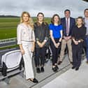 The committee of the Irish Pig Health Society, pictured at The Curragh Racecourse, which will host the society’s annual symposium on Tuesday, April 16th: Hannah Ryan, Hazel Rooney, Eadaoin Conway, Peter Duggan, Fiona O’Meara, Thomas Gallagher, Carla Gomes and Amy Quinn. Photo: Fennell Photography