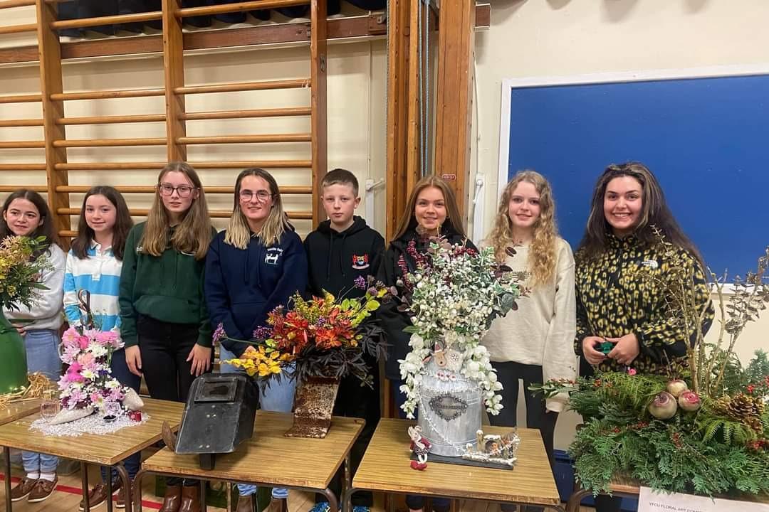 Annaclone and Magherally YFC members take part in floral heats