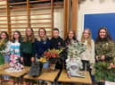Annaclone and Magherally YFC members at the floral art heats 2022 for Co Down