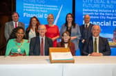 The deal was signed at a special event attended by Mayor Lilian Seenoi Barr, First Minister Michelle O’Neill, Deputy First Minister Emma Little-Pengelly, Secretary of State Hilary Benn and Minister for Finance Dr Caoimhe Archibald.
