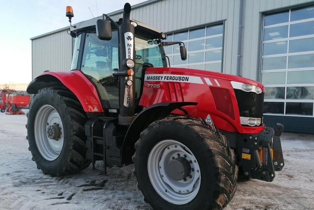 2017 Massey Ferguson 7726 4WD Tractor, Front Links & PTO, Air Brakes, Power Beyond, Front & Rear Suspension, A/C (8,107 Hours) (Reg. Docs. Available)