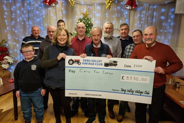 Derg Valley Vintage Club makes cheque presentations to local charities