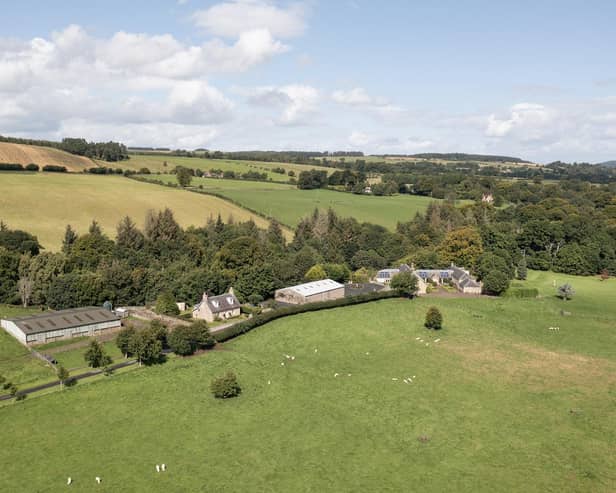 Grey Peel, a secluded Scottish Borders farm with a superb four bedroom country house and two bedroom cottage set in about 137.7 acres has come to market for offers over £1,900,000. Picture: Submitted