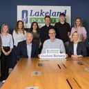 Pictured are Anne Smith, Group Head of Talent, Lakeland Dairies; Sophie Byres, Katherine Kilduff, Victoria Currie, Harvey Kirk, James Reilly and Sarah Jane Meredith, alongside Gemma Lambe, Global Head of Talent Acquisition, Lakeland Dairies. Seated are Pat Shiels, Chief Strategy & Member Officer, Lakeland Dairies; Tom Griffin, General Counsel and Co-Operative Secretary, Lakeland Dairies; and Liz Shouldice, Chief People Officer, Lakeland Dairies.