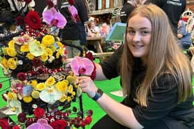 CAFRE students compete at Floristry World Cup event. (Pic: CAFRE)
