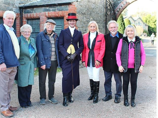 Guests and sponsors at the launch of the 2022 Saintfield Christmas charity ride at Rowallane Garden, Saintfield
