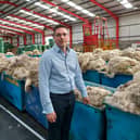 Andrew Hogley, CEO of Ulster Wool at the depot