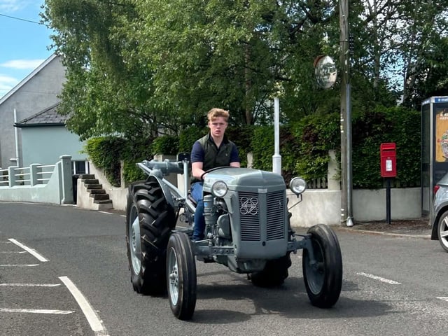 Glens bank holiday tractor run in Cushendall