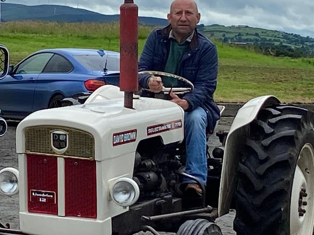 Taking part in the tractor and truck run