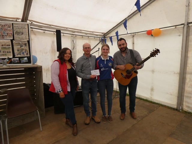 First place in the jiving competition were Grace and Chris