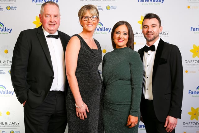 Fane Valley Store's Mark Gilliland and Mairead McGeown with guests. Pic: Kieran McAlinden