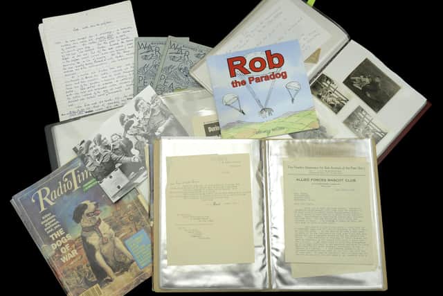 The medal was sold along with the RSPCA Red Collar for Valour and an extensive archive, which includes a portrait painting, Rob’s collar, photographs, certificate, manuscripts, books and letters. Image: Noonans