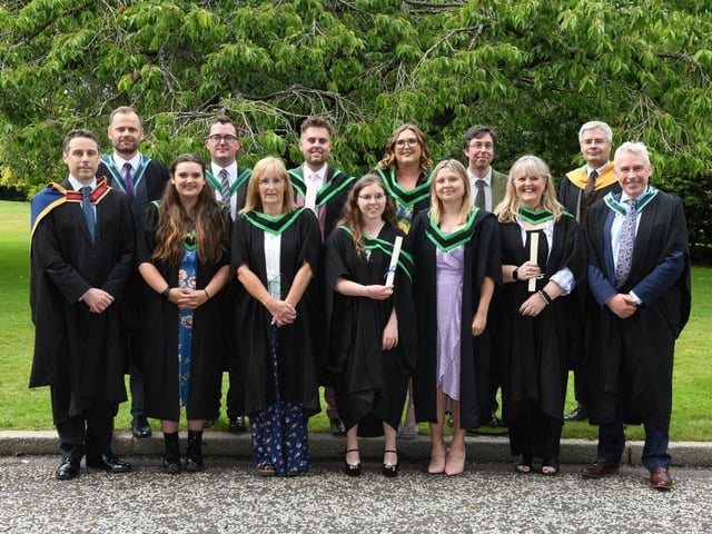 Growing success at Greenmount Campus! This year saw the first group of students to graduate with a BSc (Hons) Degree in Horticulture. The students had previously attained a Foundation Degree in Horticulture at the college and progressed on to the Ulster University validated Honours Degree course. Well done to you all as you set your roots firmly into growing careers in Horticulture. Pic: CAFRE