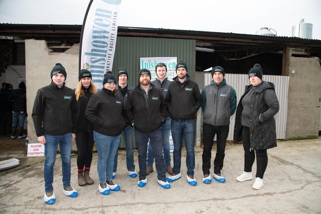 Inishowen Co-Op Staff at the Inishowen Co-Op Dairy Health and Calf Rearing Information event on the farm of Paul Scott, Carndonagh on Thursday last.
