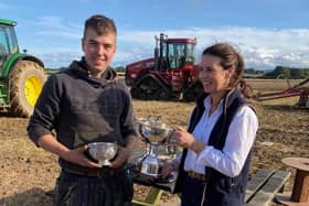 Jack Wright winner of the under 21 and under 25 section at last weekend's NI Ploughing Association competition which was held at Myroe, Co Londonderry. Picture: NIPA