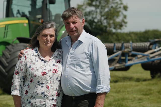 Lynda and Andy Eadon are supporting the Farm Safety Foundations Mind Your Head campaign