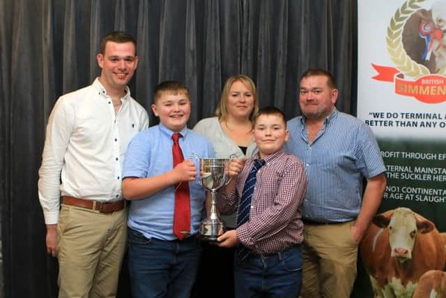 William Dodd and family won a number of awards. (Pic: NI Simmental Club)